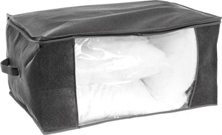 5Five Opberghoes beschermhoes voor dekbedden kussens grijs 60 x 45 x 30 cm Opberghoezen