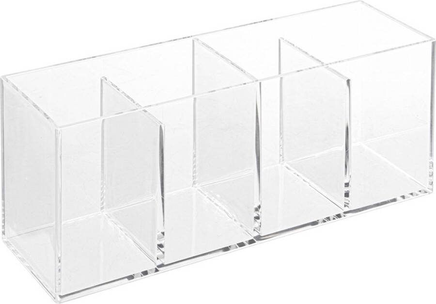 Five Make-up organizer 4 vakken 22 x 7 cm van kunststof Nagellak houder Make-up houder Organizers Make-up dozen