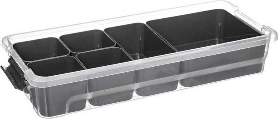 Five Opbergbox 2.5 liter met 6 uitneembare bakjes 160427 Stapelbaar Met deksel Met inzetbakjes