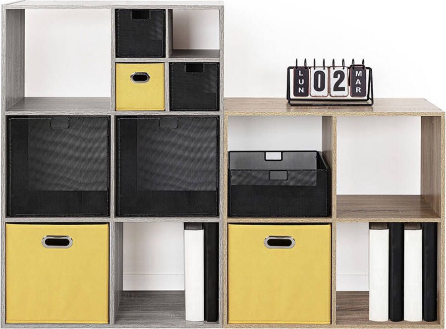 5five Opbergmand donkergrijs 15 x 31 x 15 cm (S) Opvouwbaar