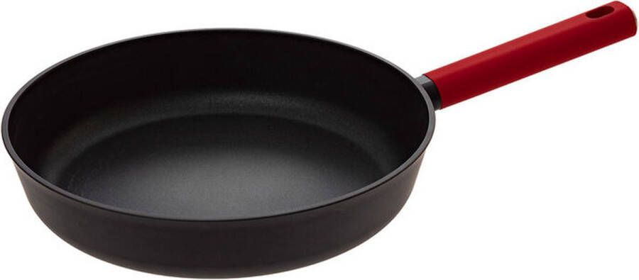 Secret de Gourmet Koekenpan Alle kookplaten warmtebronnen geschikt zwart rood Dia 29 cm
