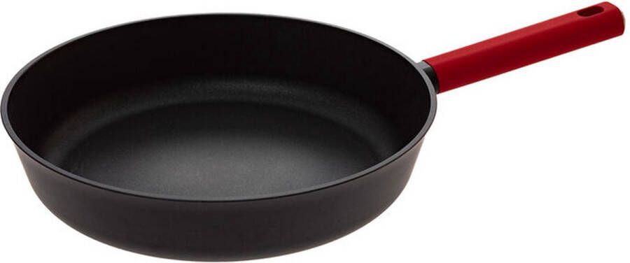 Secret de Gourmet Koekenpan Alle kookplaten warmtebronnen geschikt zwart rood Dia 31 cm