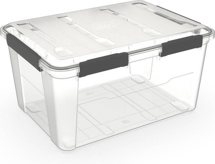Five Waterdichte opbergbox 75 liter 173662 Stapelbaar Nestbaar Met deksel Waterdicht Heavy Duty
