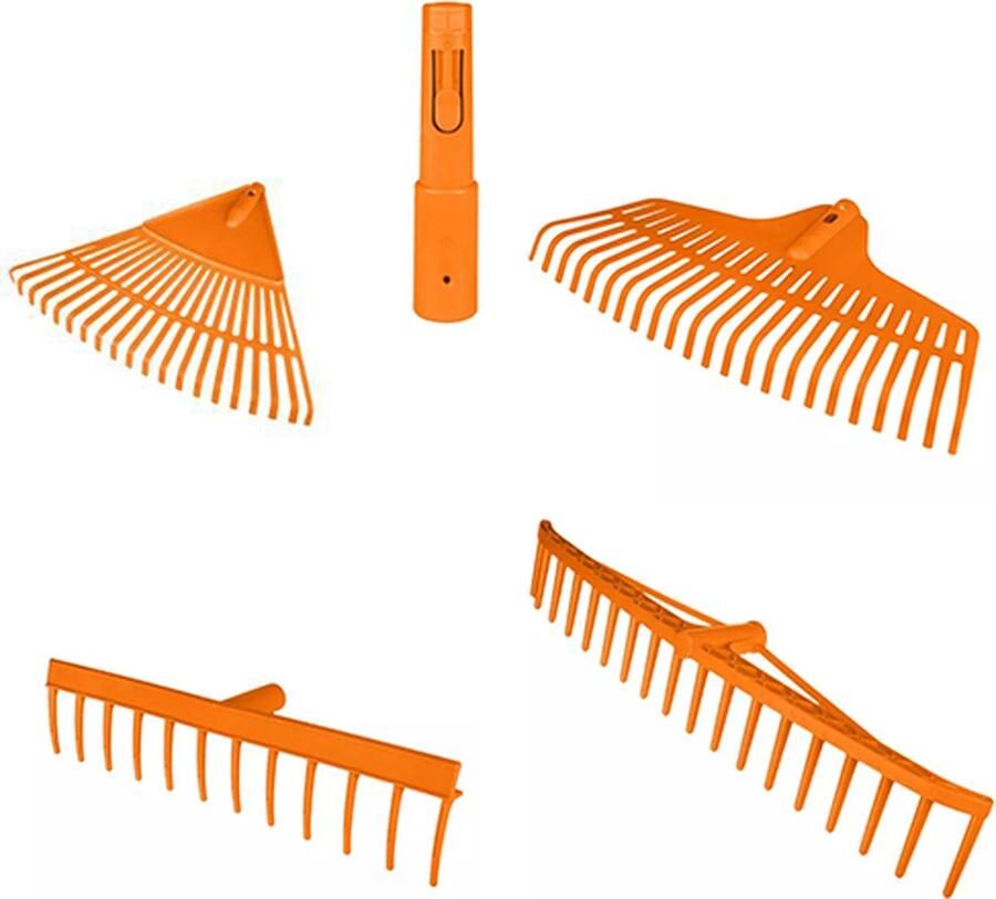 Fixfine Harkenset . wisselbare harken kliksysteem 4 harken met klik systeem