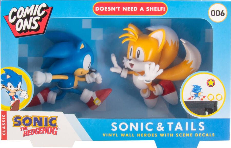 Fizz Creations Sonic The Hedgehog Muurdecoratie Comic On´s Sonic and Miles Tails Prower Multicolours