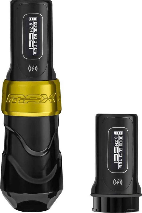 FK Irons Spektra Flux Max 4.0MM Met Extra Powerbolt II Batterij Premium Professionele Tattoo Machine Draadloze Tatoeage Pen Wireless PMU Gun Zelf Tatoeëren Kit Cartridges Naalden Beginner & Gevorderden Set 1RL 3RL 7RL
