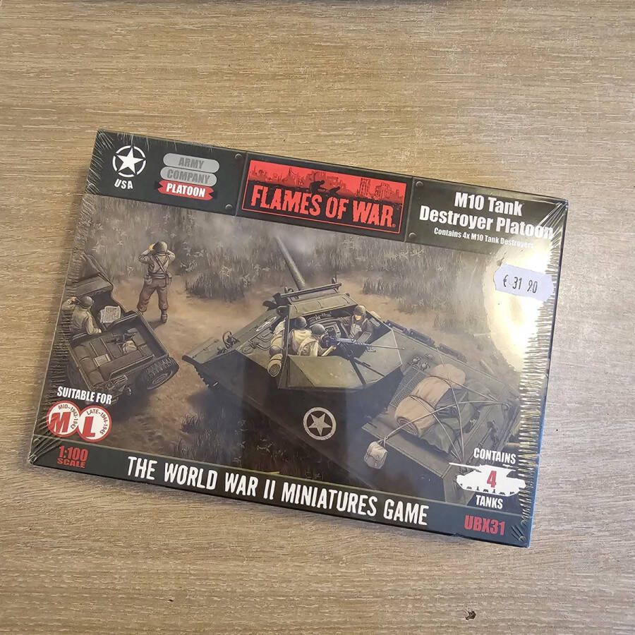 Flames of War : USA: M10 Tank Destroyer Platoon Miniatuur Modelbouw WOII