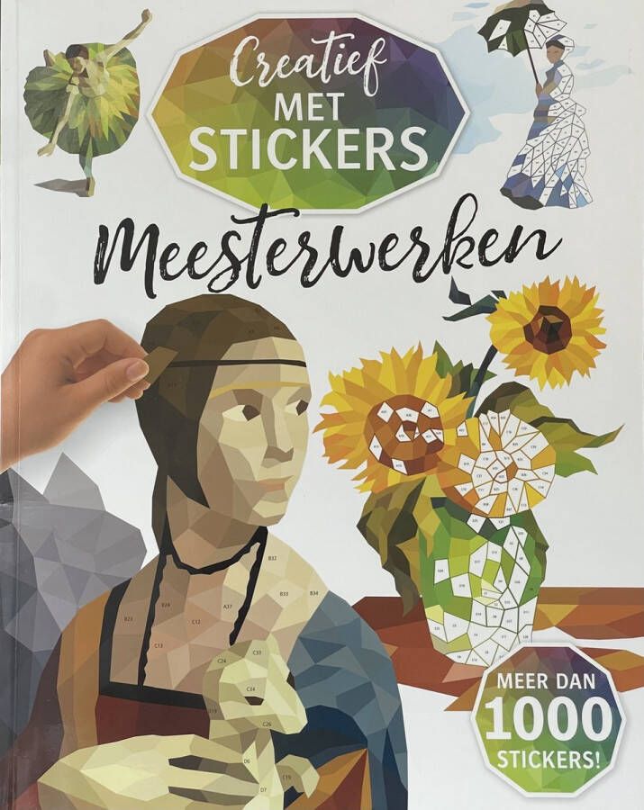 Flashlight plus Productions Creatief met stickers Meesterwerken Stickerboek Creatieve stickerkunst 8 beroemde schilderijen