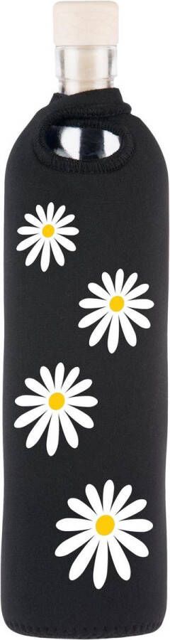 Flaska glazen waterfles Daisies 0 5l