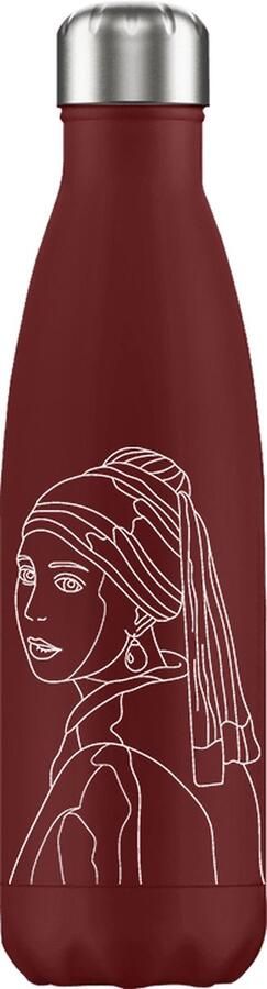 FLASKE Lady RVS Drinkfles van 500ML- Geschikt als waterfles thermosfles en thermoskan