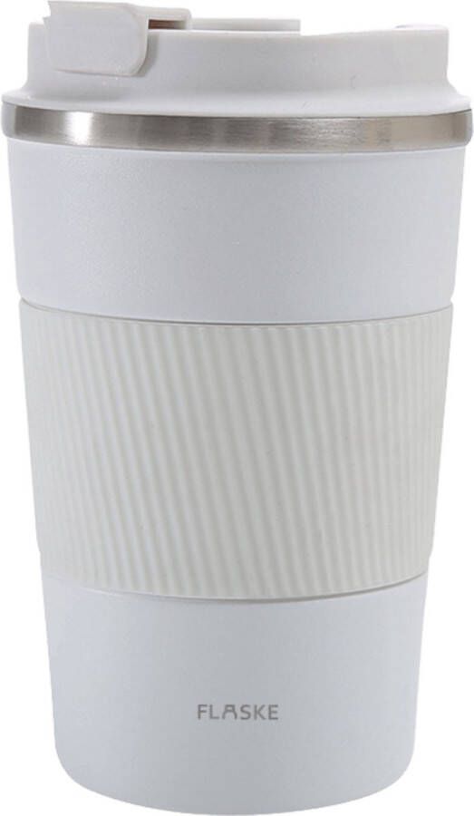 FLASKE Koffiebeker Coffee Cup Ice 380ml RVS Koffiebeker to Go van 380ML