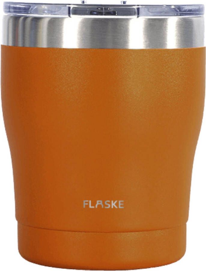 FLASKE Koffiebeker Coffee Cup Sunrise 250ml RVS Koffiebeker to Go van 250ML