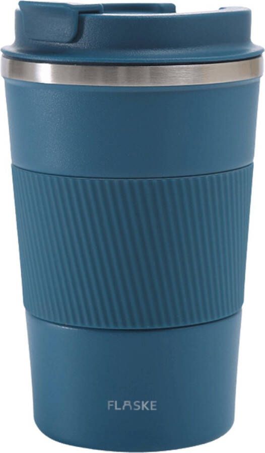FLASKE Koffiebeker Coffee Cup Water 380ml RVS Koffiebeker to Go van 380ML
