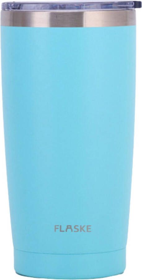 FLASKE Koffiebeker to go Tumbler Wave 500ml RVS Thermosbeker van 500ML