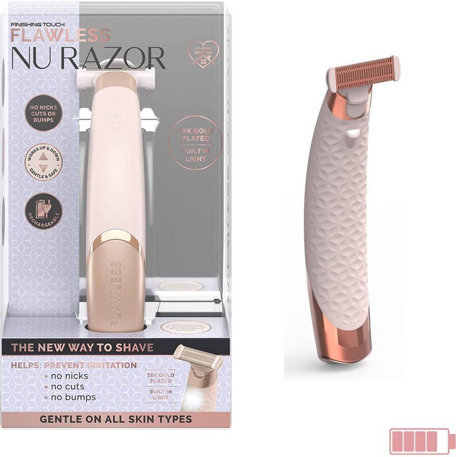 Flawless Nu Razor – pijnloos scheren – shaper – oplaadbaar via USB – scheerapparaat scheren