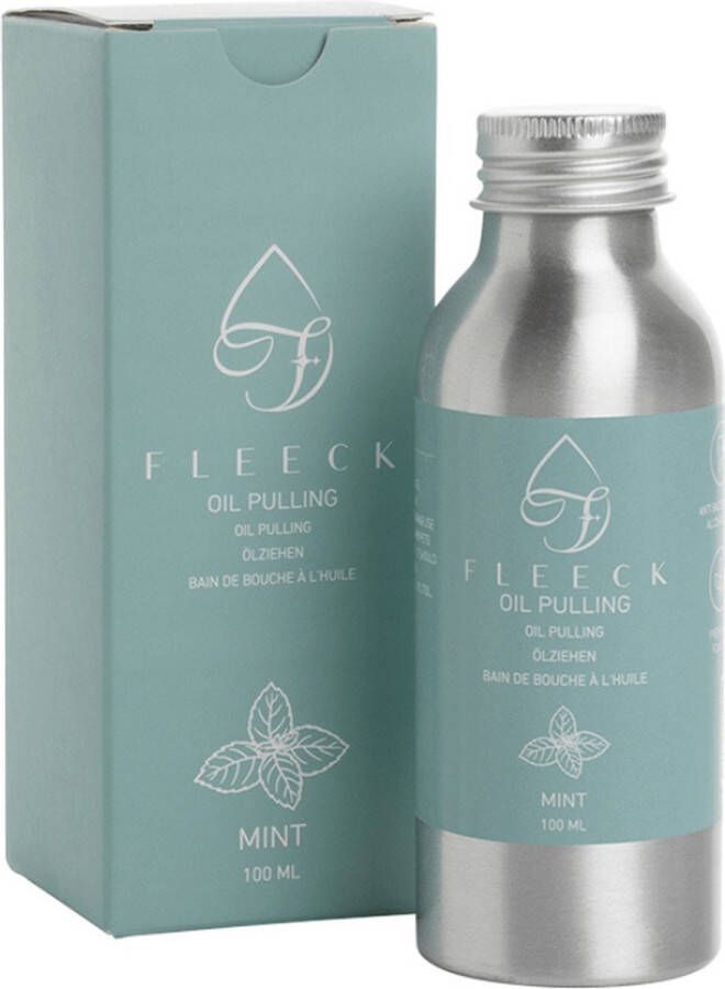 Fleeck Oil Pulling Natuurlijke Olie 100 ML Detoxen Olietrekken Mondspoeling Frisse Adem