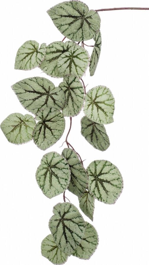 Woonexpress Kunstblad Begonia Groen Polyester Groen 110x0x0cm (hxbxd)