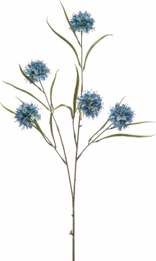 Fleurdirect Kunstbloem Allium Polyester Blauw 0 x 86 x 0 cm (BxHxD)