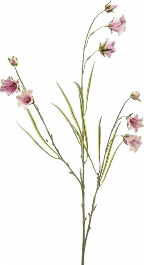 Fleurdirect Kunstbloem Campanula Polyester Paars 0 x 95 x 0 cm (BxHxD)