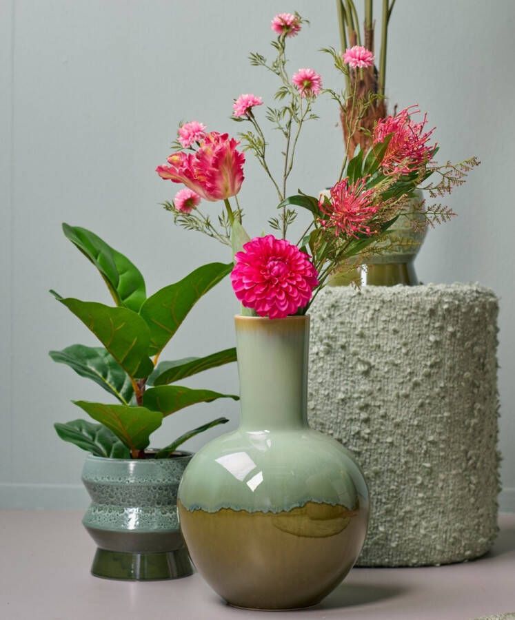 Fleurdirect Kunstbloem Chrysant Polyester Roze 0 x 93 x 0 cm (BxHxD)