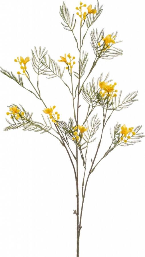 Fleurdirect Kunstbloem Mimosa Polyester Geel 0 x 92 x 0 cm (BxHxD)