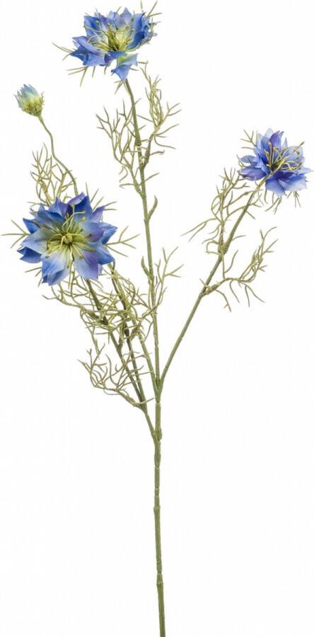 Fleurdirect Kunstbloem Nigelle Polyester Blauw 0 x 73 x 0 cm (BxHxD)