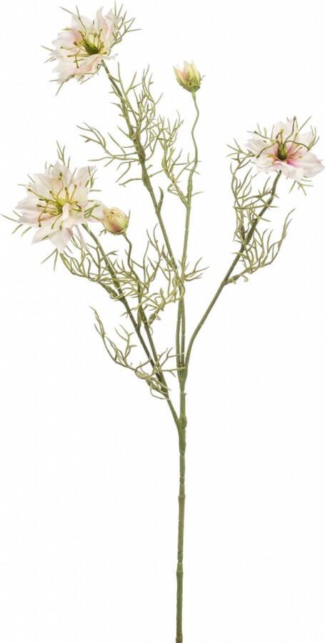 Fleurdirect Kunstbloem Nigelle Polyester Wit 0 x 73 x 0 cm (BxHxD)