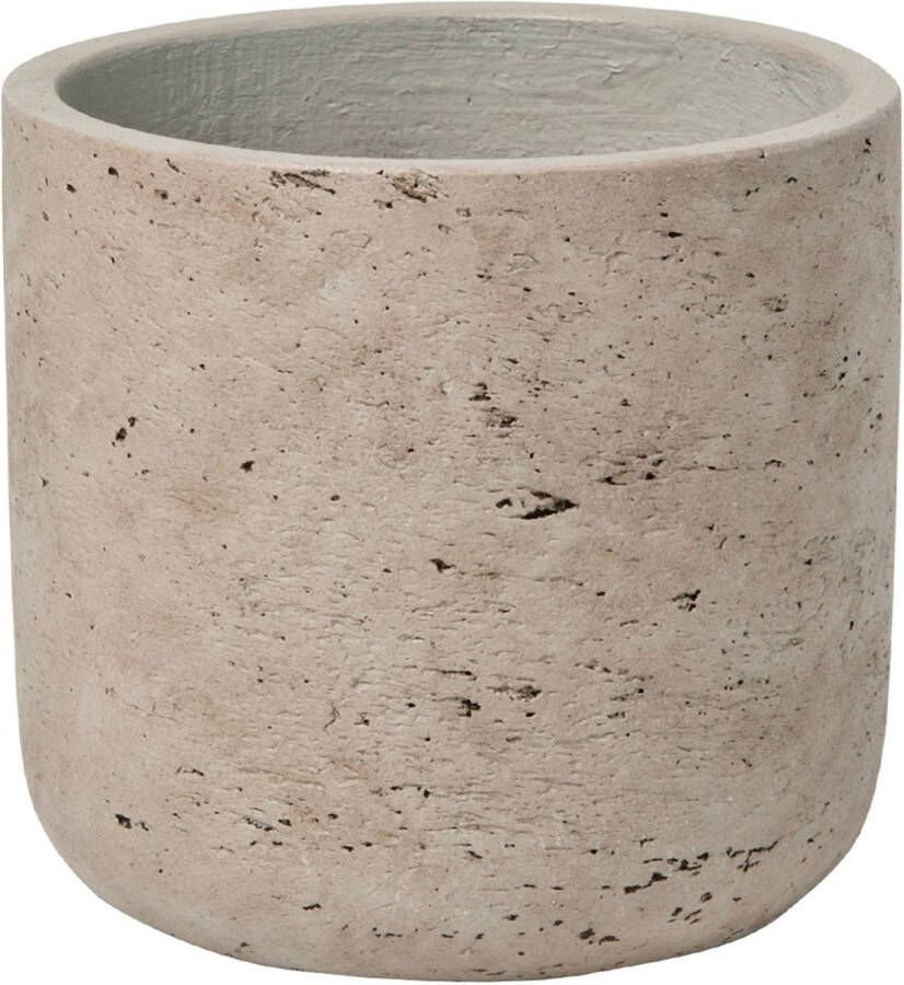 Pottery Pots Pot Rough Charlie S Grey Washed Fiberclay 15x15 cm grijze