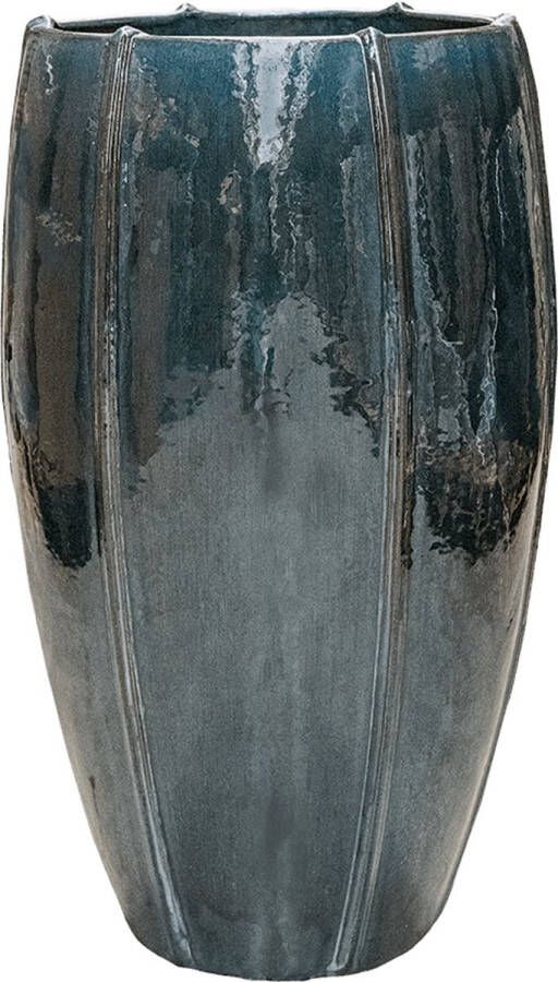 Ter Steege Moda pot high bloempot 43x43x74 cm oceaanblauw