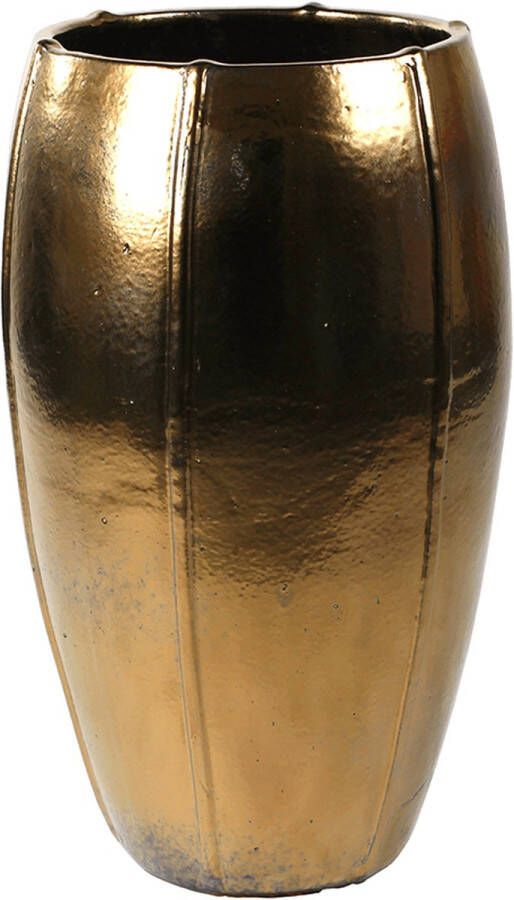 Ter Steege Moda pot high bloempot 43x43x74 cm goud