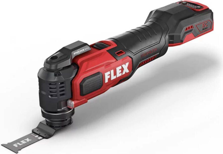 Flex MT 18.0-EC C Accu Multitool 18 Volt Koolborstelloze motor Zaagdiepte makkelijk instelbaar