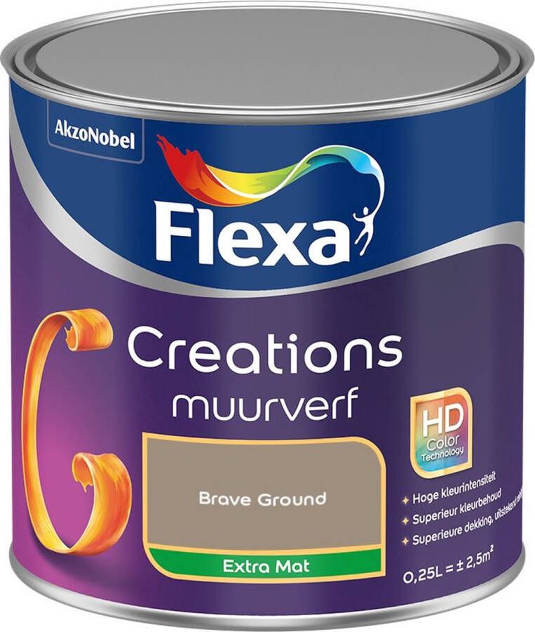 Flexa Creations Muurverf Extra Mat Brave Ground 250ML