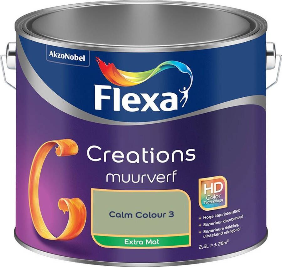 Flexa Creations Muurverf Extra Mat Calm Colour 3 2.5L