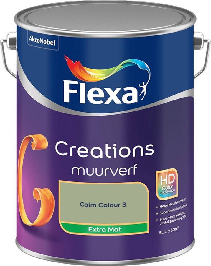 Flexa Creations Muurverf Extra Mat Calm Colour 3 5L