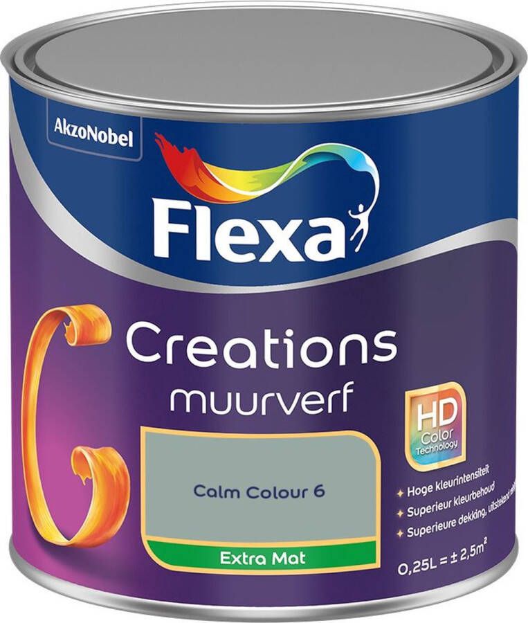 Flexa Creations Muurverf Extra Mat Calm Colour 6 250ML