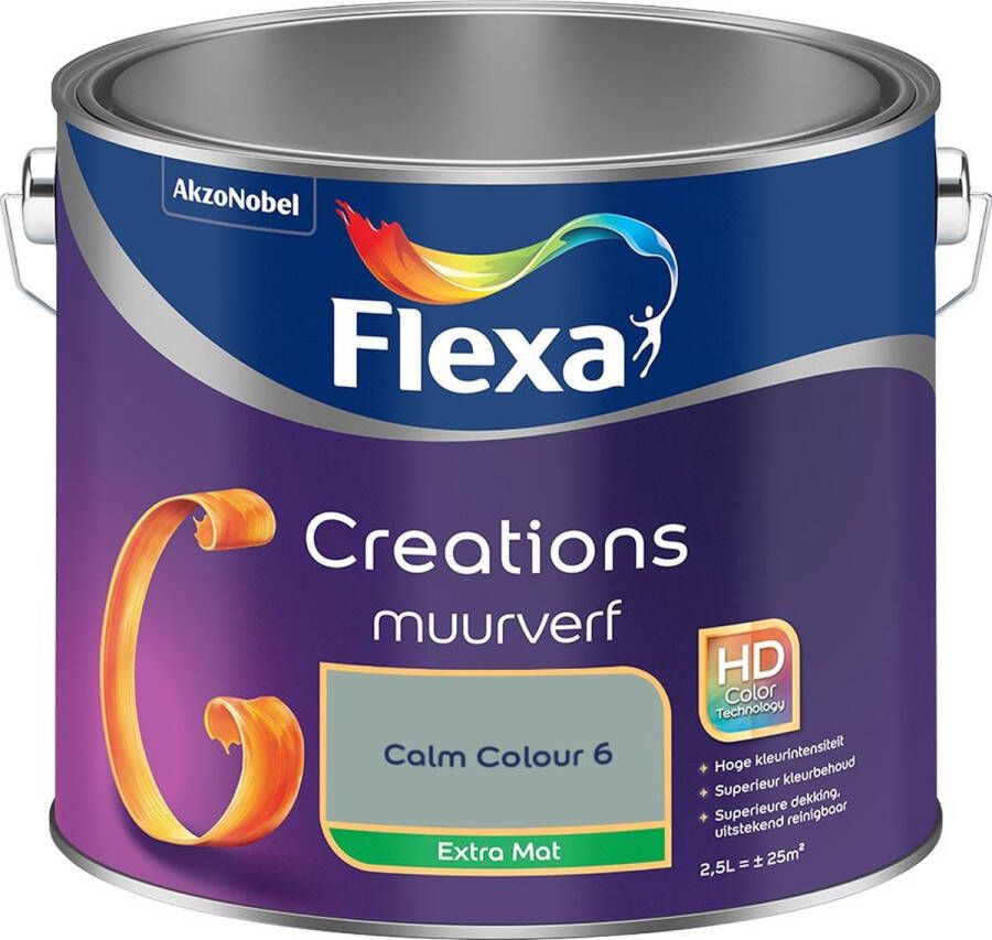 Flexa Creations Muurverf Extra Mat Calm Colour 6 2.5L
