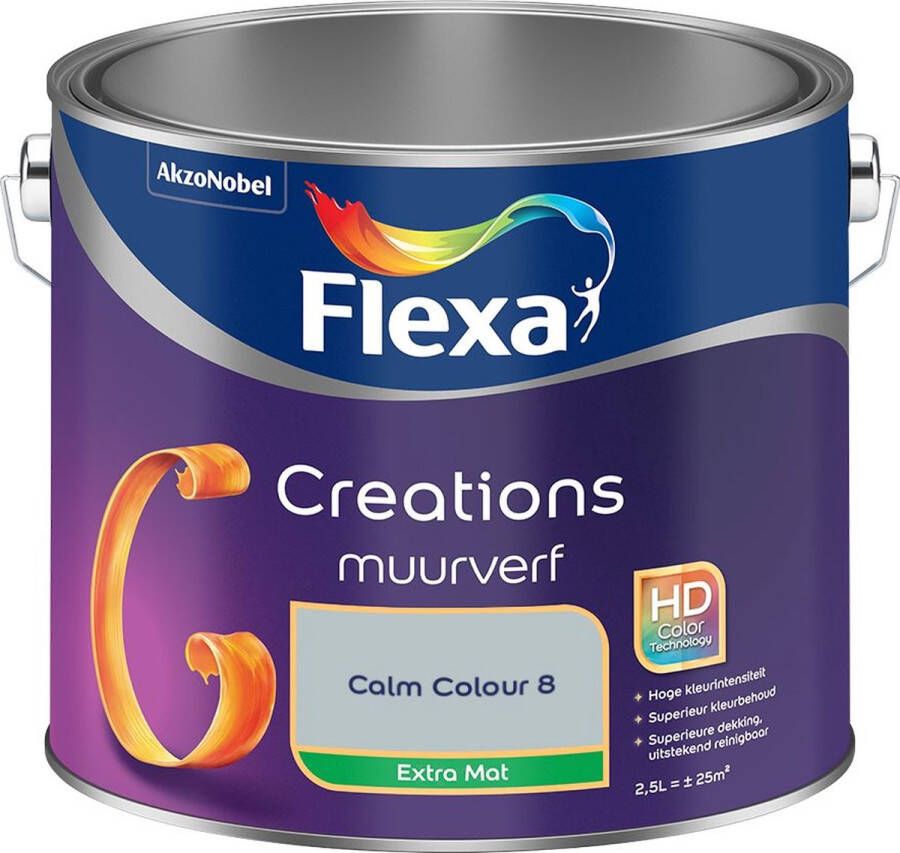 Flexa Creations Muurverf Extra Mat Calm Colour 8 2.5L