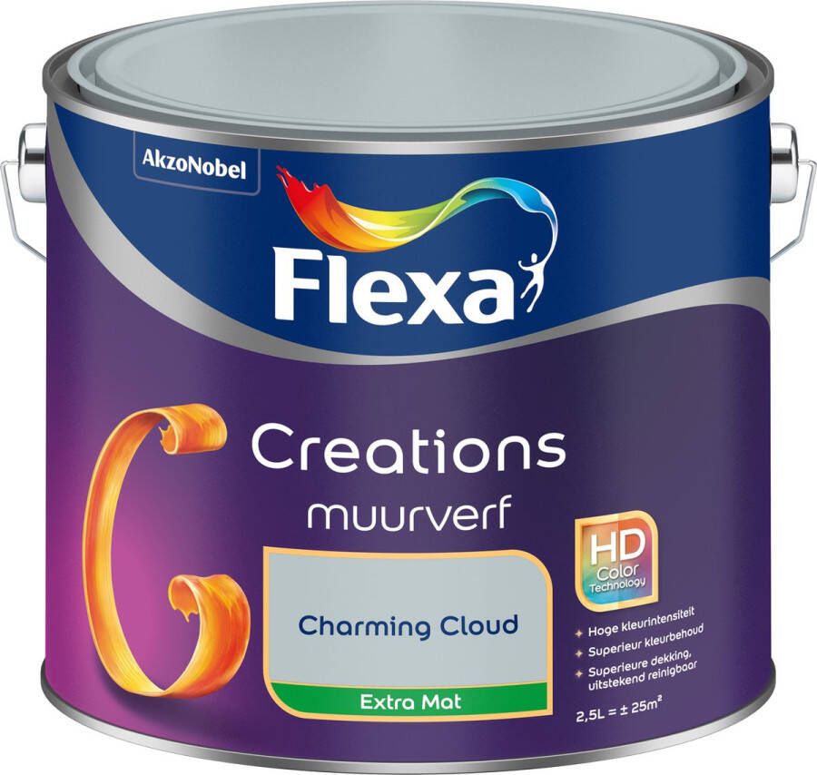 Flexa Creations Muurverf Extra Mat Charming Cloud 2 5l