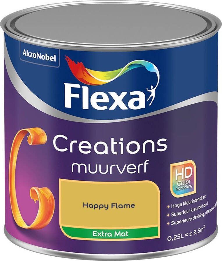 Flexa Creations Muurverf Extra Mat Happy Flame 250ML