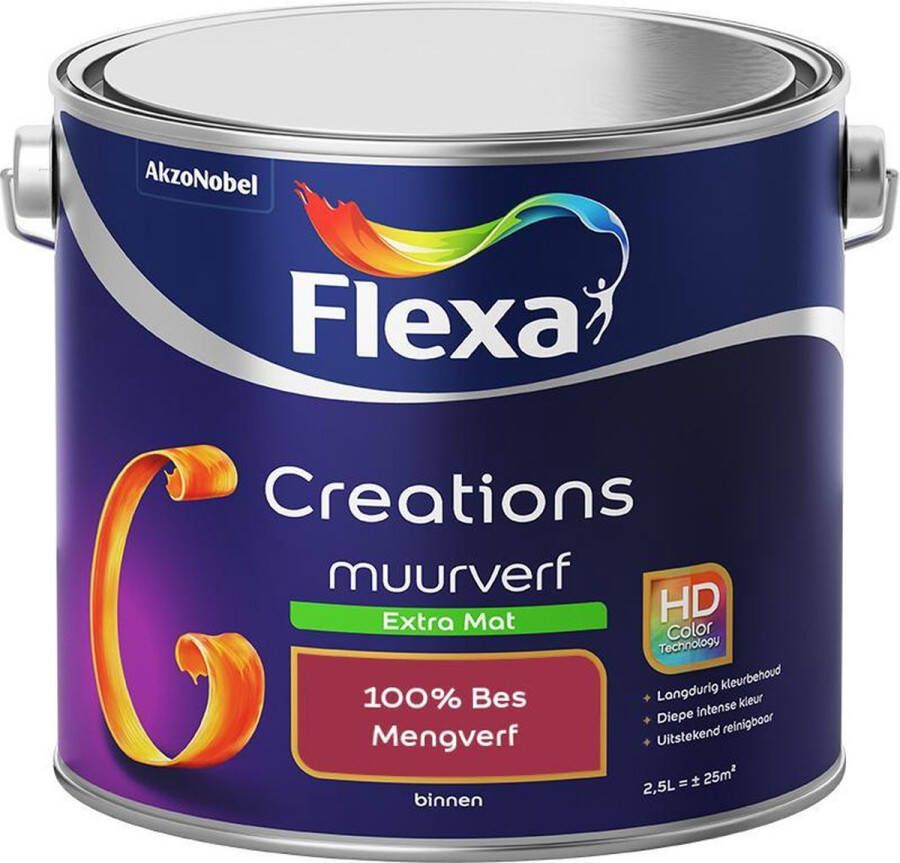 Flexa Creations Muurverf Extra Mat Mengkleuren Collectie 100% Bes 2 5 liter