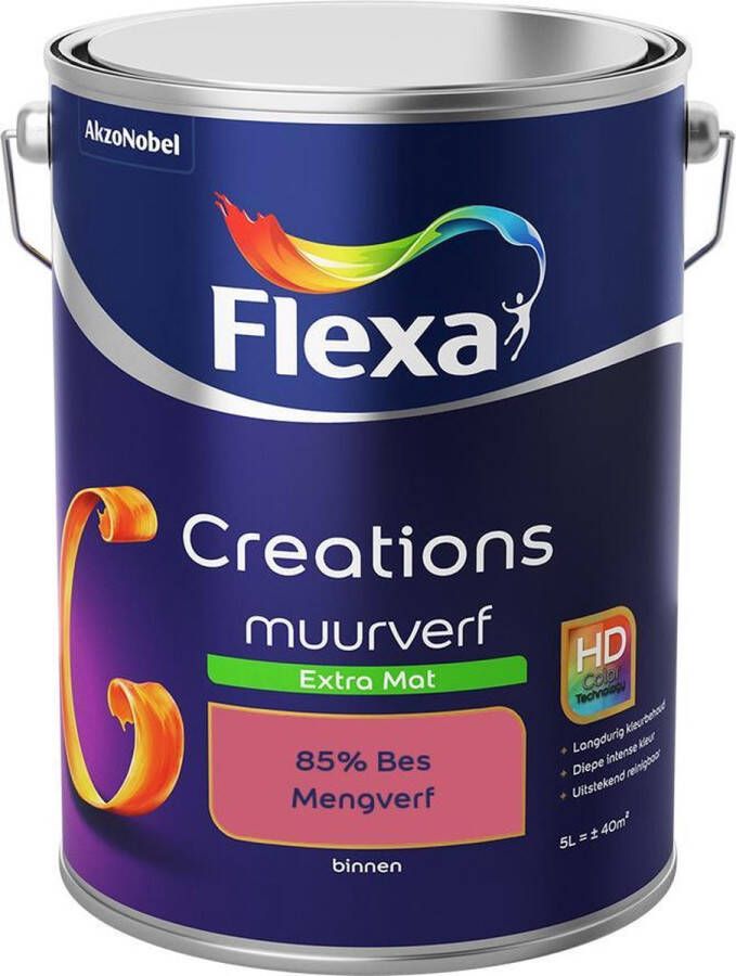 Flexa Creations Muurverf Extra Mat Mengkleuren Collectie 85% Bes 5 liter