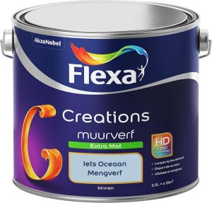 Flexa Creations Muurverf Extra Mat Mengkleuren Collectie Iets Oceaan 2 5 liter