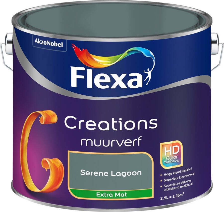 Flexa Creations Muurverf Extra Mat Serene Lagoon 2 5l