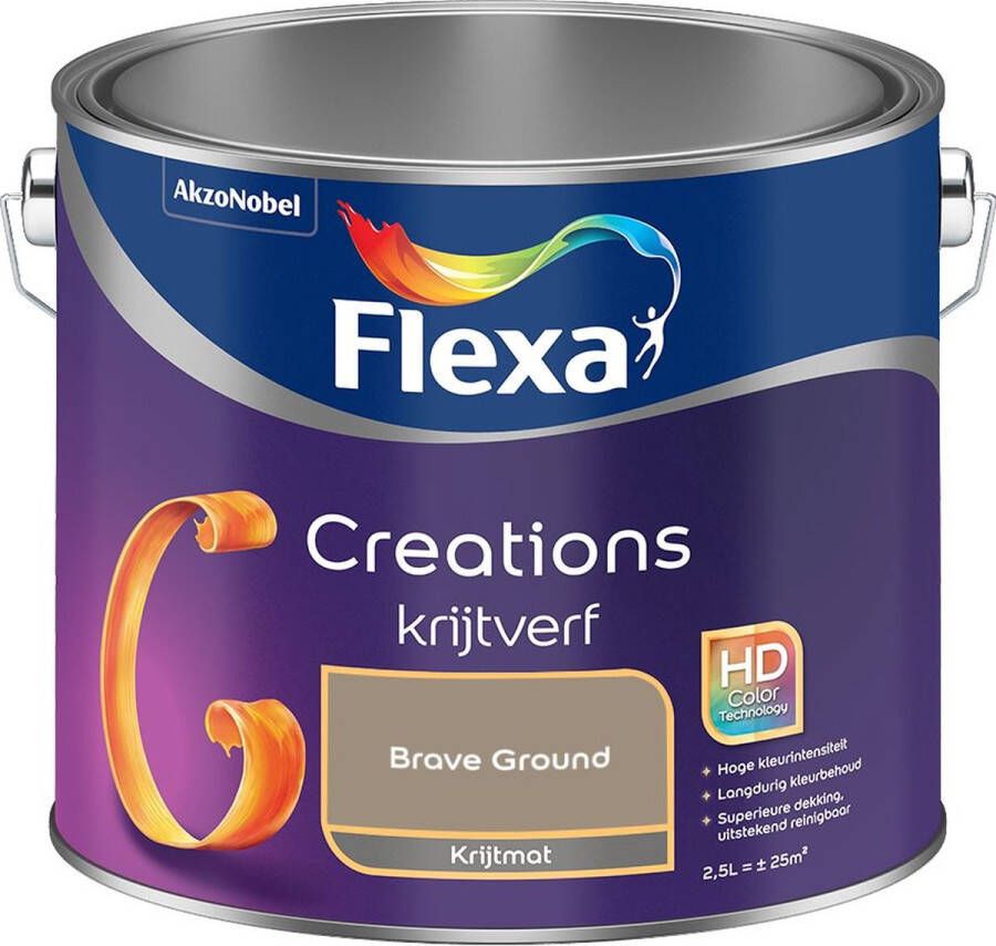 Flexa Creations Muurverf Krijt Brave Ground 2.5L