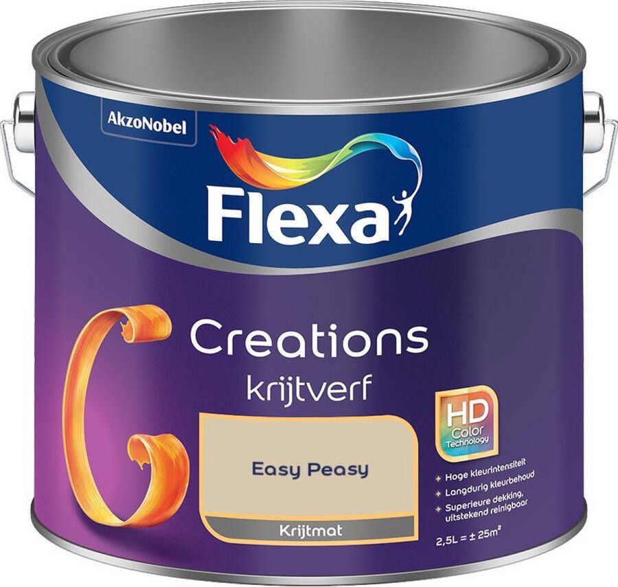 Flexa Creations Muurverf Krijt Easy Peasy 2.5L