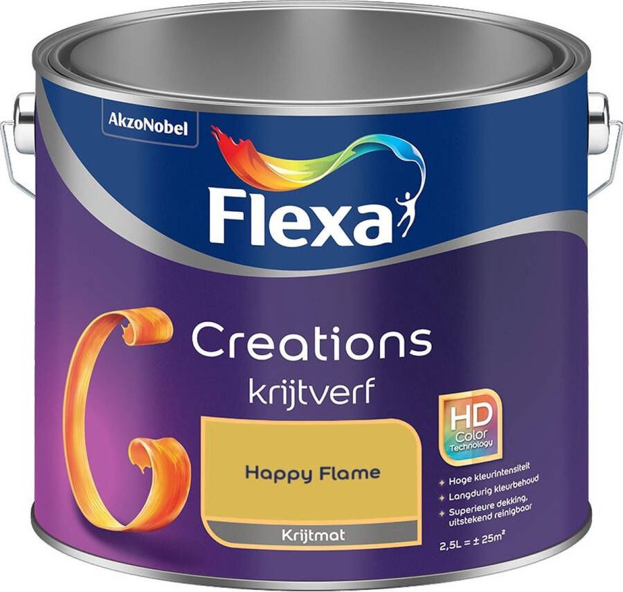 Flexa Creations Muurverf Krijt Happy Flame 2.5L