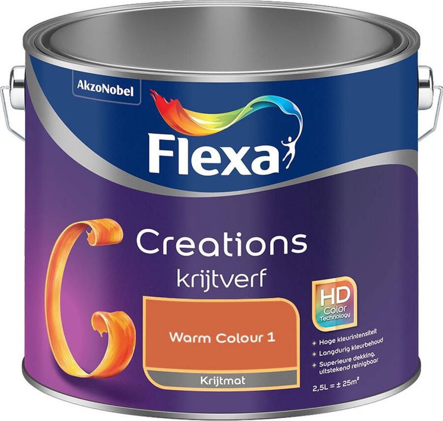 Flexa Creations Muurverf Krijt Warm Colour 1 2.5L