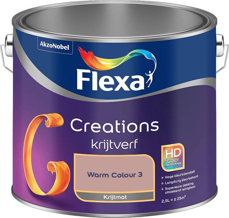 Flexa Creations Muurverf Krijt Warm Colour 3 2.5L