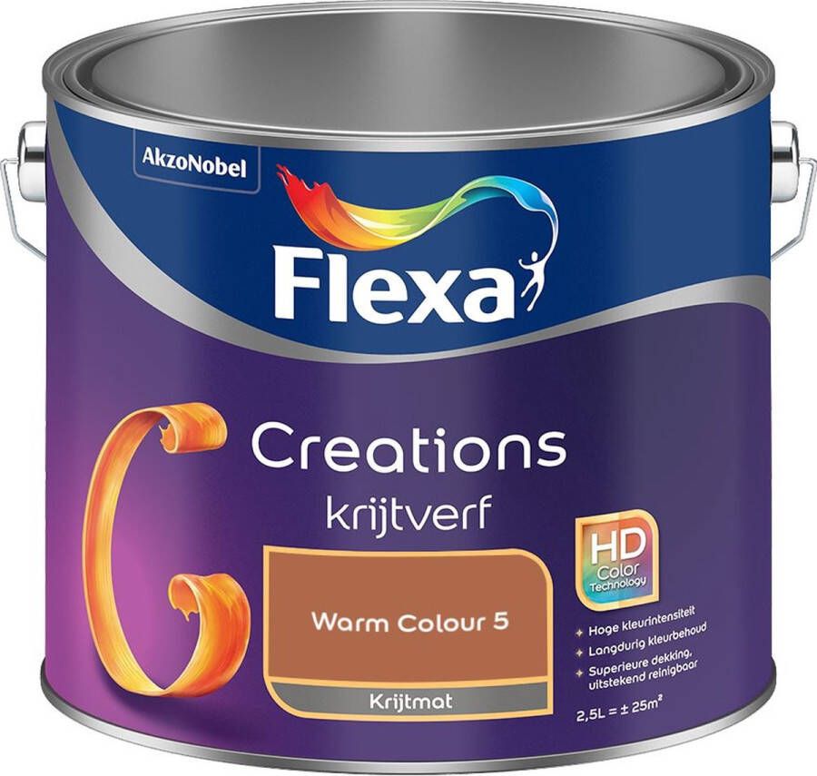 Flexa Creations Muurverf Krijt Warm Colour 5 2.5L