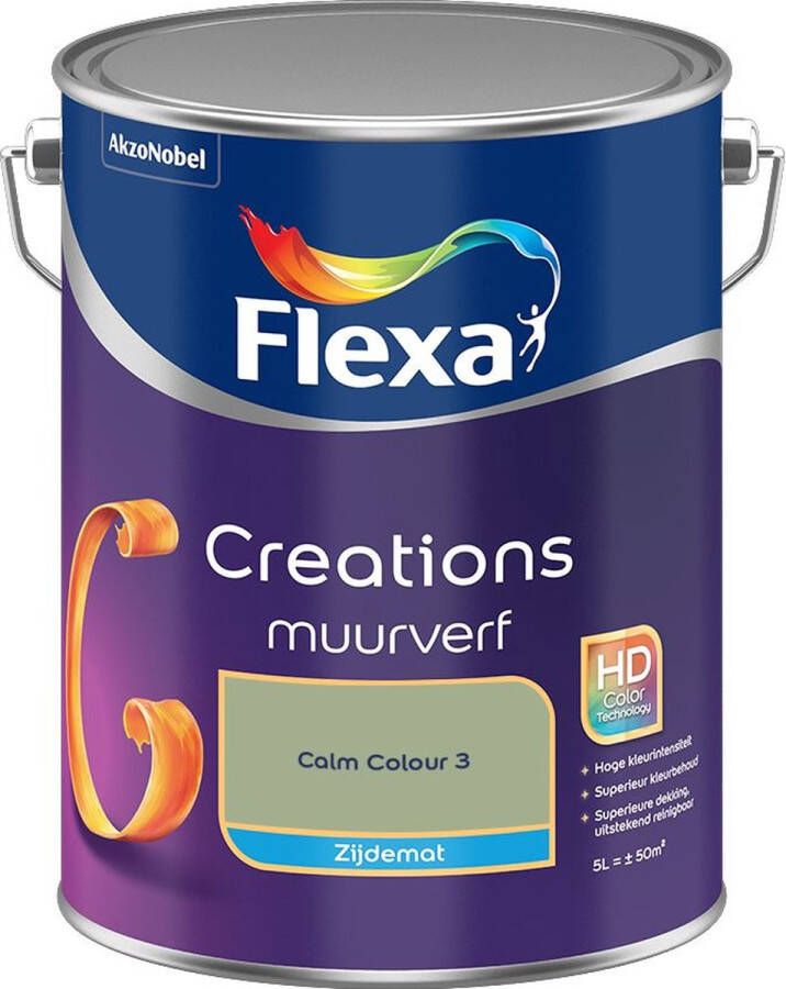 Flexa Creations Muurverf Zijdemat Calm Colour 3 5L